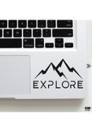Explore (5) Laptop Sticker, Laptop Skin and Laptop Vinyl - Black image