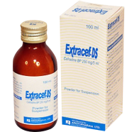 Extracef 250 mg/5 ml Powder for Suspension 100 ml Bottle image