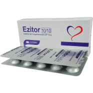 Ezitor 10 mg Plus 10 mg Tablet 10'S Strip image