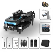 F169 WiFi FPV with Dual HD Camera 360° Obstacle Avoidance Optical Flow Positioning Brushless Foldable RC Drone Quadcopter RTF