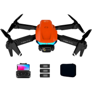F189 Drone HD UAV Dual Camera RC Quadcopter Drone | Capture Aerial Views With High-Quality Dual Camera Drone (drone_camera_f189_orange) Orange image