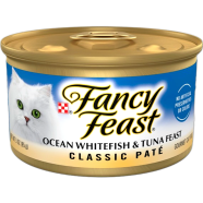 FANCY FEAST Grilled Ocean Whitefish and Tuna Feast in Gravy Gourmet Cat Food 85g image