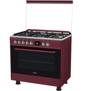 FIESTA FE96G5-SAD Standing Gas Oven 5 Burners Maroon-Red image