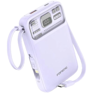 FONENG PX112 10000mAh Mini 22.5W Magnetic Wireless Power Bank with 2 Built-in Cables- Purple image