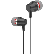 FONENG T52 In-Ear Metal Wired 3.5mm Earphone With Mic - Black image
