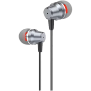 FONENG T52 In-Ear Metal Wired 3.5mm Earphone with Mic - Grey image