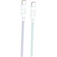 FONENG (XS02) 1.2M Braided Cable 60w And PD 27W Fast Charging Cable Type-C to Type-C- White image