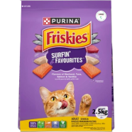 FRISKIES Adult Surfin' Favourites Dry Cat Food 2.5kg (Mackerel, Tuna, Salmon and Sardine Flavou) image