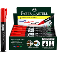 Faber Castell Permanent Marker Pen-12 Pcs image