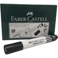 Faber Castell Refillable Whiteboard W20 Marker 10Pcs - Black Ink