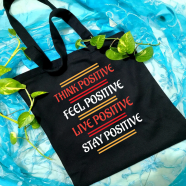 Fabric Hand Tote Bag With Zipper - BEQ-108 image