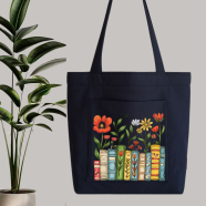 Fabric Tote Bag With Zipper and Pocket image