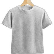 Fabrilife Kids Premium Blank T-Shirt - Gray Melange image