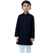 Fabrilife Kid's Premium Panjabi - Navy image