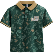 Fabrilife Kids Premium Polo T-Shirt - Lets play image