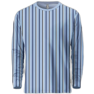 Fabrilife Mens Metro Edition Premium Full Sleeve T-shirt - Blue Liner image