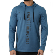 Fabrilife Mens Metro Edition Premium Hoodie Style T-Shirt - Horizon image
