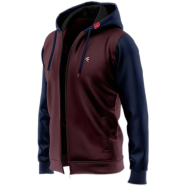 Fabrilife Mens Multi-Shades Hoodie - Maroon image