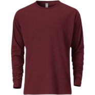 Fabrilife Mens Premium Blank Full Sleeve T-Shirt - Red image