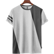 Fabrilife Mens Premium Designer Edition T Shirt - Gray Melange image