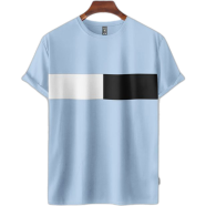 Fabrilife Mens Premium Designer Edition T Shirt - Sky Blue image