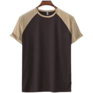 Fabrilife Mens Premium Short Sleeve Raglan - Chocolate image