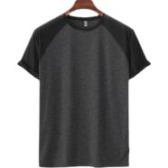 Fabrilife Mens Premium Short Sleeve Raglan - Anthra Melange image