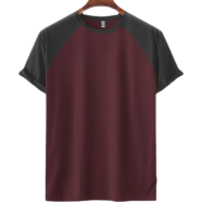 Fabrilife Mens Premium Short Sleeve Raglan - Maroon image