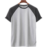 Fabrilife Mens Premium Short Sleeve Raglan - Gray Melange image