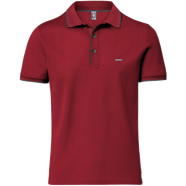 Fabrilife Premium Double PK Cotton Polo - Red image