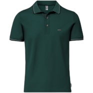 Fabrilife Premium Double PK Cotton Polo - Green image