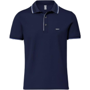 Fabrilife Premium Double PK Cotton Polo - Navy image