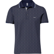 Fabrilife Premium Elite Edition Double PK Cotton Polo - Navy image