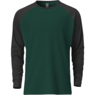 Fabrilife Premium Full Sleeve Raglan T-Shirt - Green image