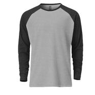Fabrilife Premium Full Sleeve Raglan T-Shirt - Gray Melange image