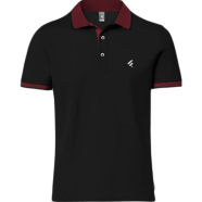 Fabrilife Single Jersey Knitted Cotton Polo - Black image