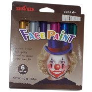Face Paint 6 Colours (Metalic) Age 4plus image