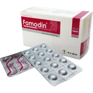 Famodin 20 mg 15's Strip Tablet image