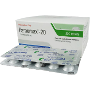 Famomax 20 mg 10's StripTablet image