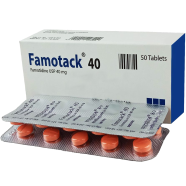 Famotack 40 mg - 10's Strip Tablet icon