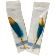 Fancy Artificial Feather Ball Point Pen (Ink Color Blue) image