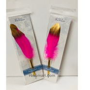 Fancy Artificial Feather Ball Point Pen (Ink Color Blue) image
