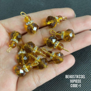 Fancy Crystal Beads Tassel Latkan For Dress And Diy Craft