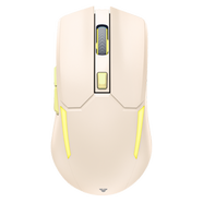 Fantech WGC2 Venom II RGB Rechargeable Wireless Beige Gaming Mouse image
