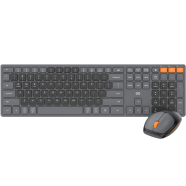 Fantech WK895 Gray Wiredless Keyboard Mouse Combo image