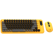 Fantech WK898 Go Mochi Wireless 2 in 1 Combo Keyboard Yellow image