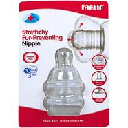 Farlin Stretchy Anti Colic Fur Preventing Nipple for 3MPlus 2 Pcs image