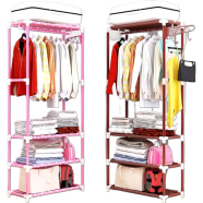 Fashionable 3 Layer Cloth Rack - Multicolor image