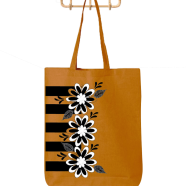 Fashionable Fabric Tote Bag With Zipper image