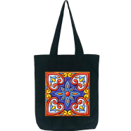 Fashionable Fabric Tote Bag With Zipper image
